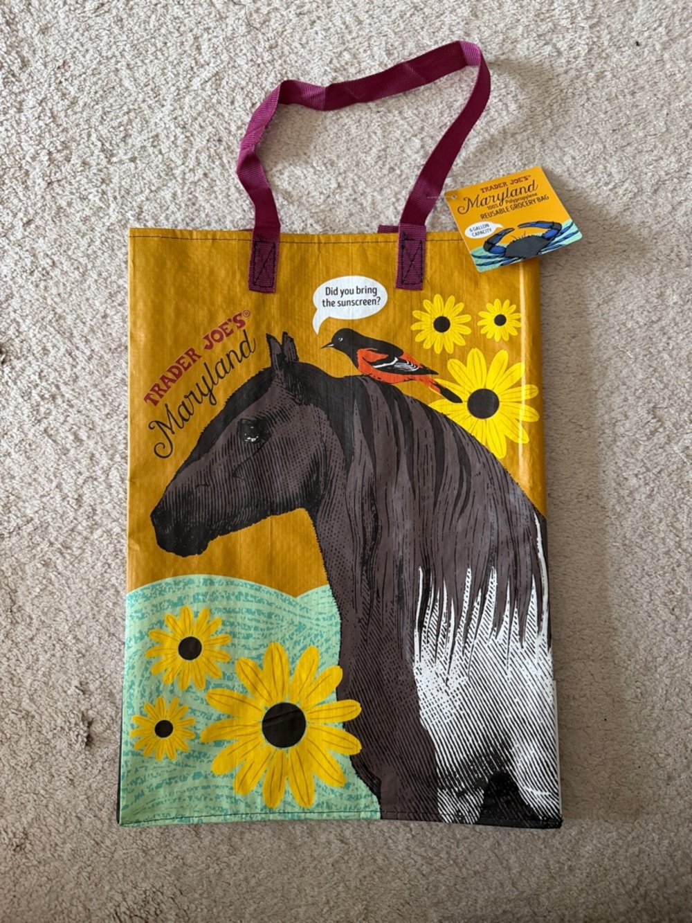 Trader Joe's Maryland Reusable Tote Bag
